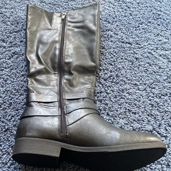 Macys Style & Co Lolah Black Wide Calf Boots - Picture 5 of 9